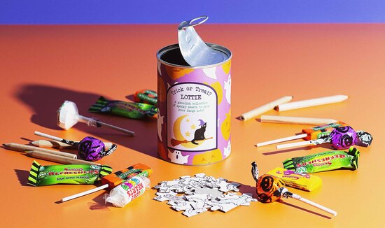 Personalised Halloween Sweets & Activity Tin