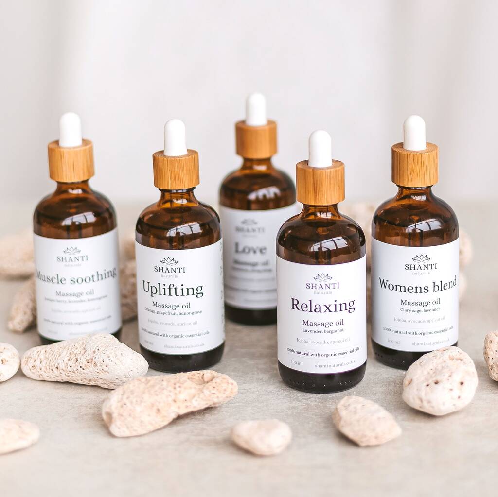 Aromatherapy Organic Relaxing Botanical Massage Oils