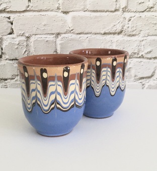 Unique Troyan ceramic espresso cups