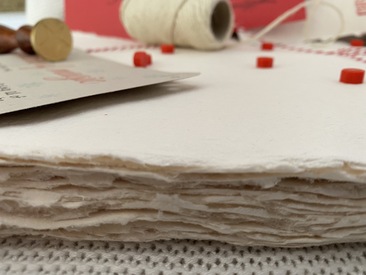 Rag paper used for Christmas letters