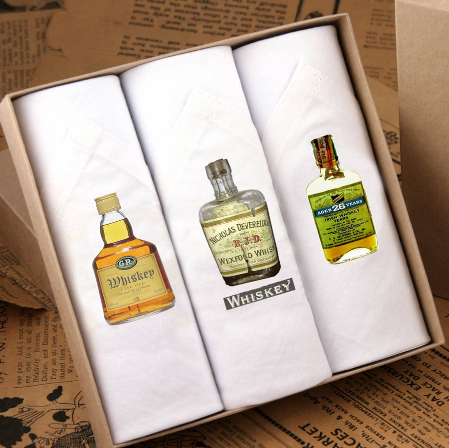 Tamielle Box Of Men's Hankies: Whiskey | 
