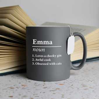 Personalised Name Definition Mug - Spoken Gifts LTD