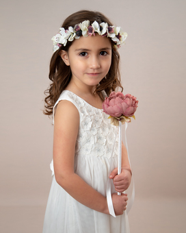 white flower crown for girls 