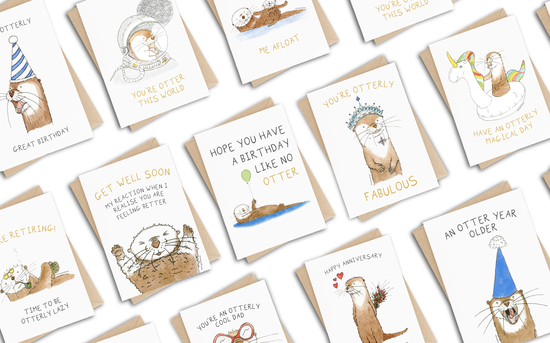 Otterly Madness Greeting Cards