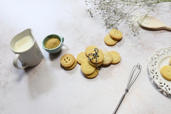 Handmade Shortbread Button Biscuits