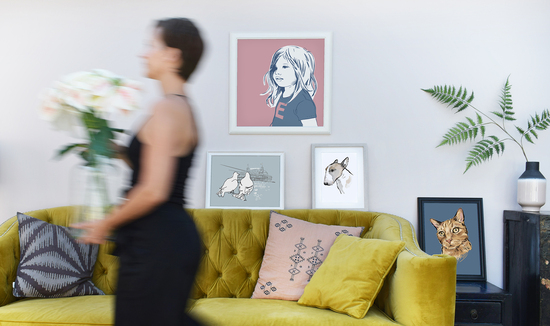 portraits and personalised art prints