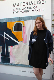 a photograph of freya at an exhibition in 2019