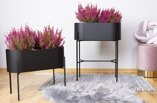 Metal Planters with stands