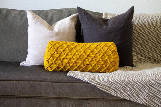 Hand Knit Chunky Cable Knit Cushion