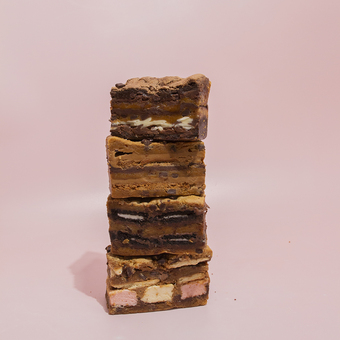 A stack of vegan cookie stacks