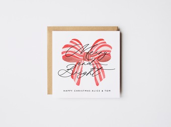 christmas bow card