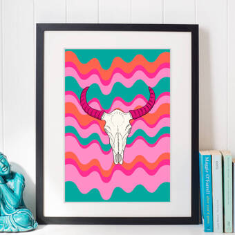 Bull Skull Print