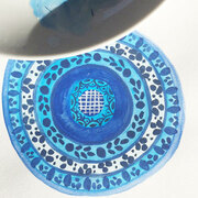 A detail I painted for my Porto Plates design. 