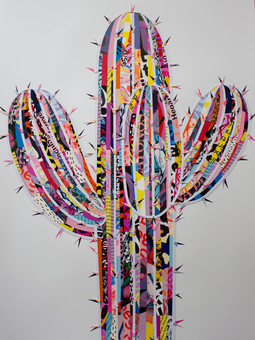 Photograph of The Cactus Collage by Gladys Holliday