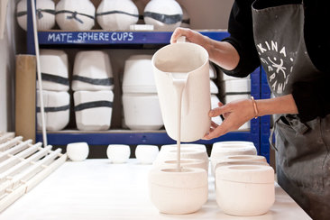 Slipcasting porcelain