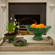 Tamegroute bowls filled with fruit and plants