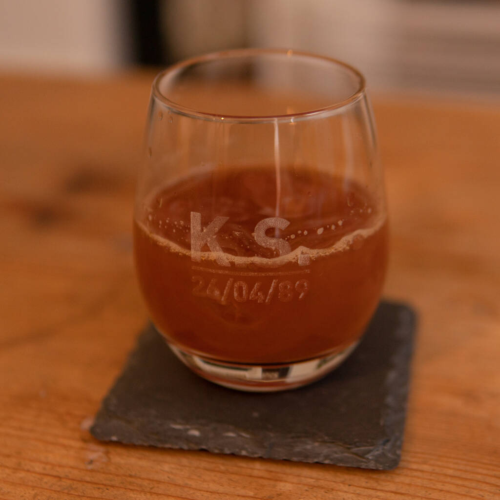 Personalised Whiskey Glass For Him