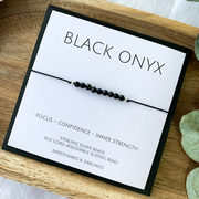 Black Onyx Silk Bracelet
