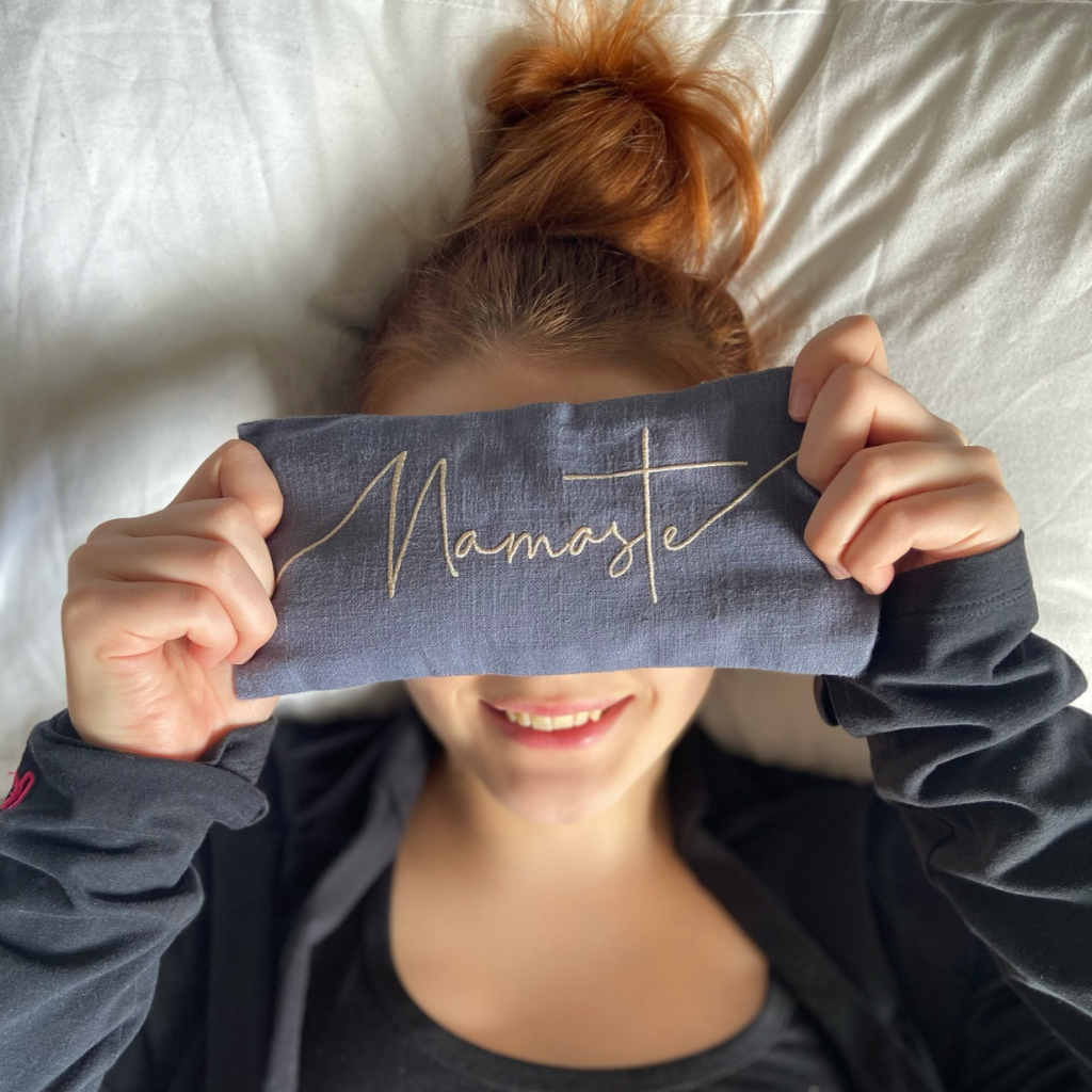 Namaste Embroidered Lavender Eye Pillow