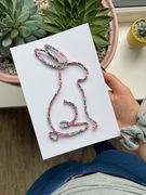 Wire Art Liberty Print Bunny Decor