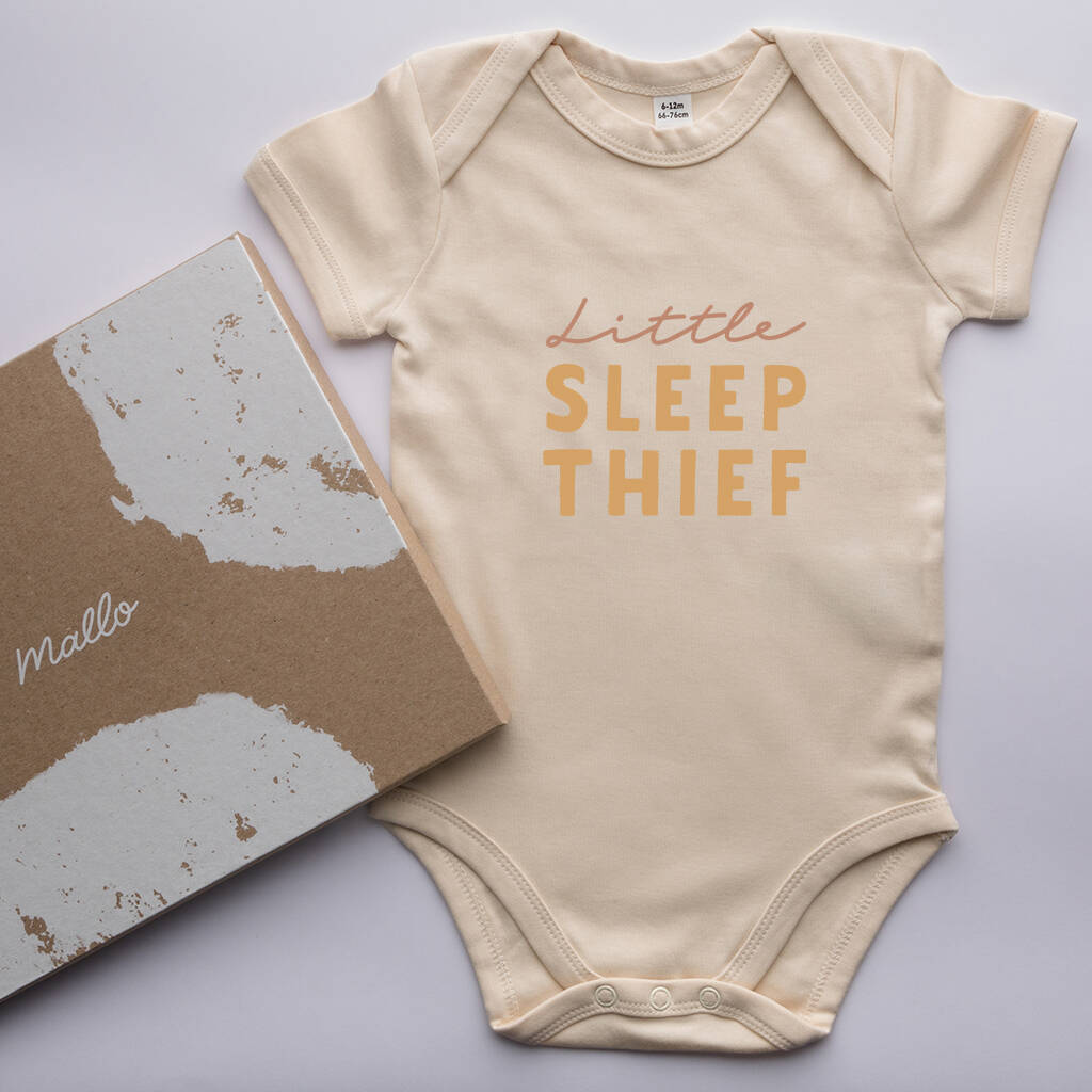 Organic Cotton Funny Baby Sleepsuits