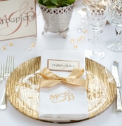 Monogram wedding napkins