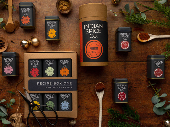 Collection of different spice gifts