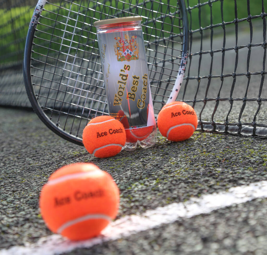 Gift Your Sports Coach Message Tennis Balls
