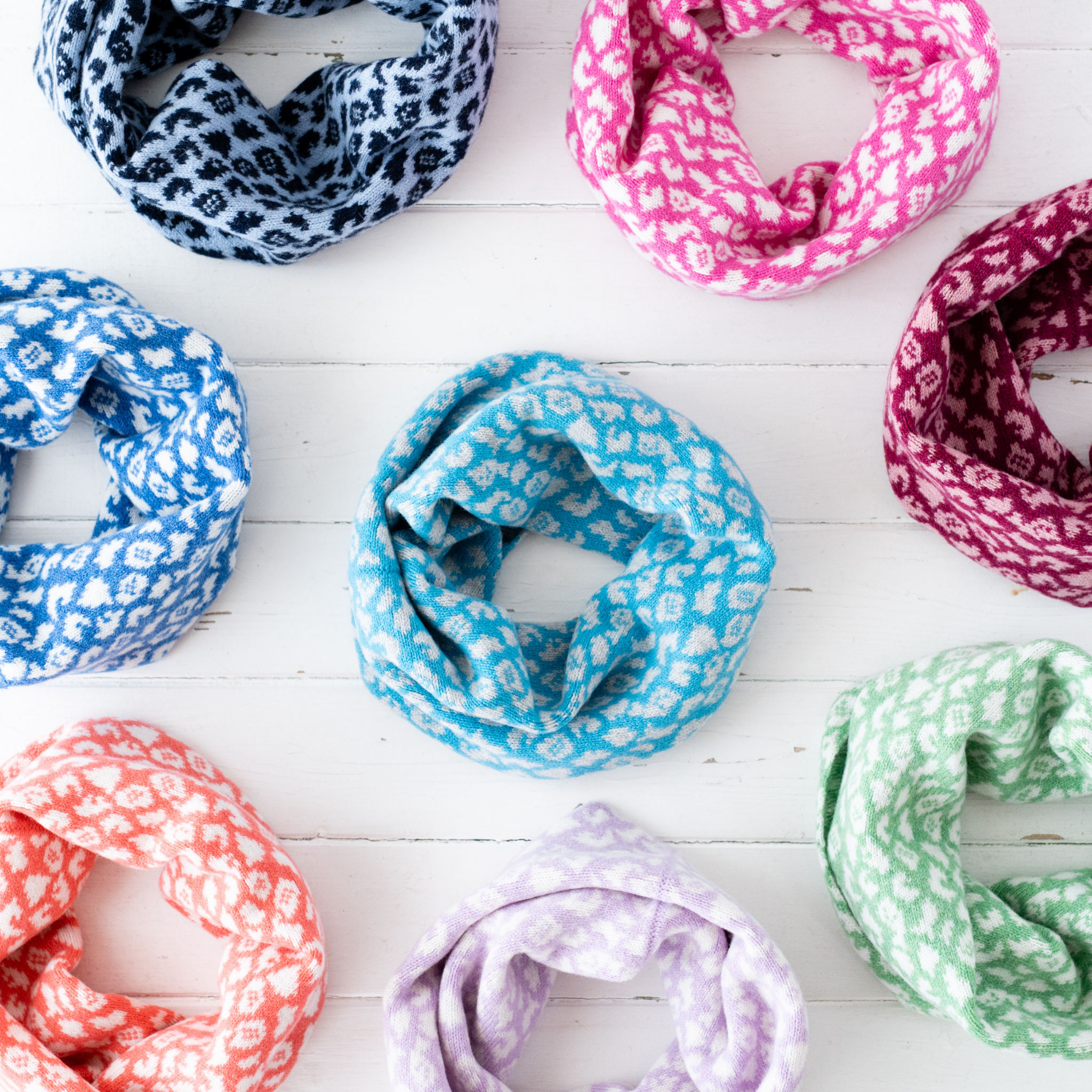 Bright Leopard Snood/Cowl