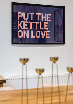 Put the kettle on love print