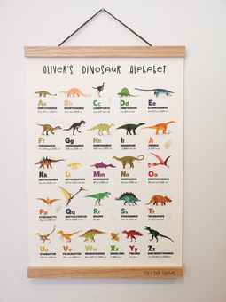 Dinosaur Alphabet with Picture Hanger