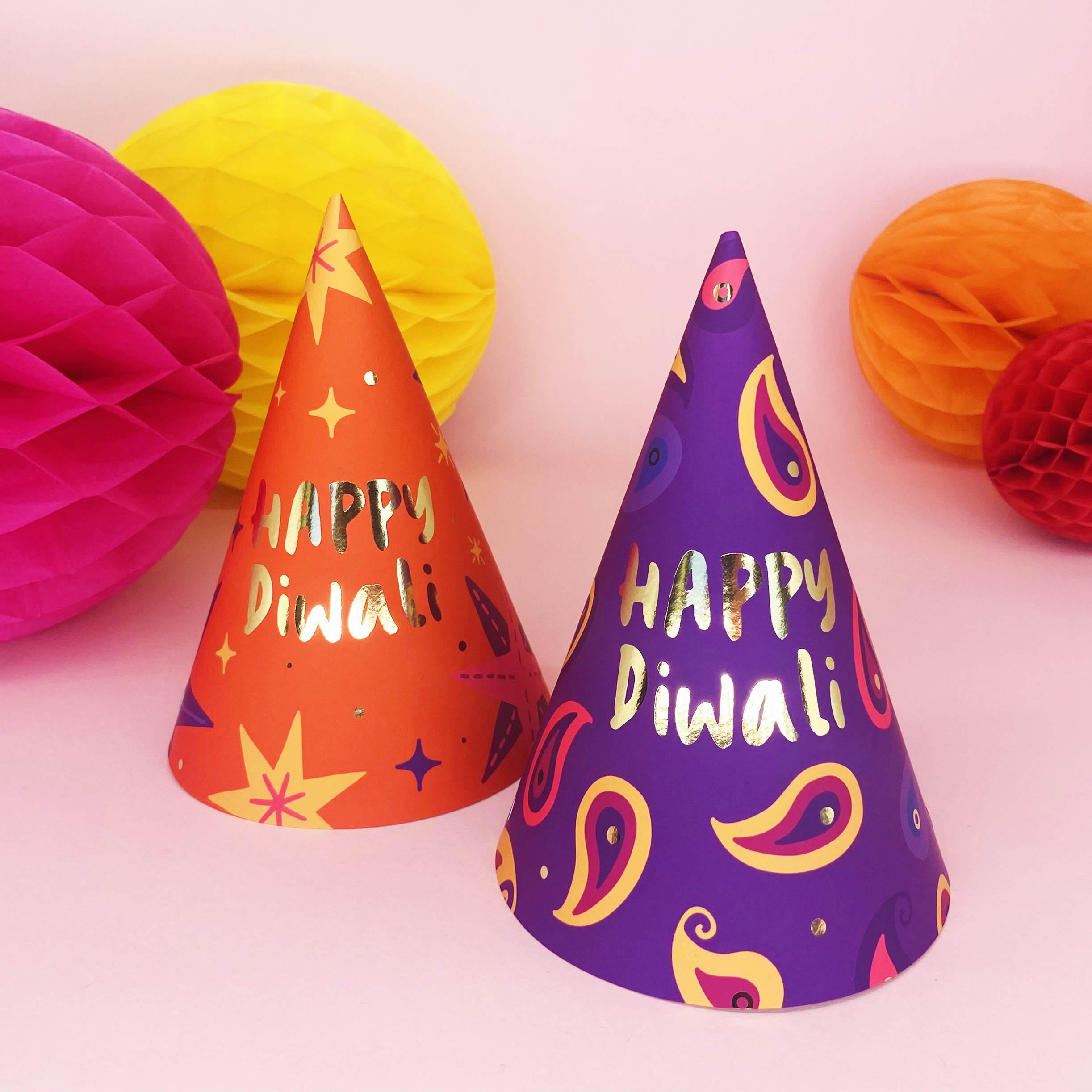 Happy Diwali Party Hats