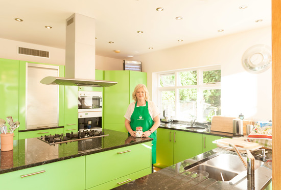 Me & my very green kitchen!