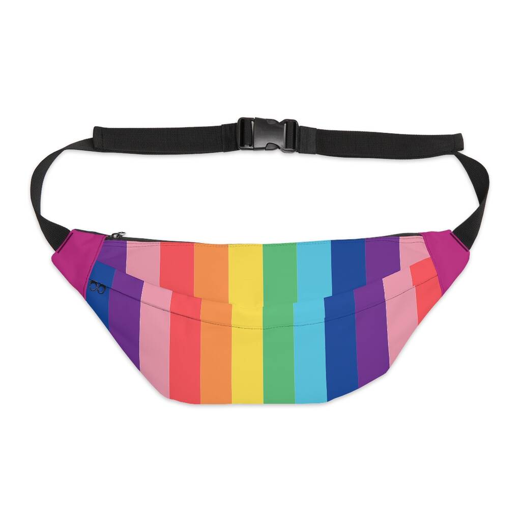 Rainbow Chunk Oversized Bum Bag