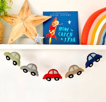 Handmade felt car garland