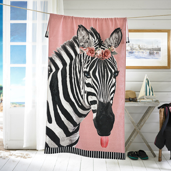 Zebra beach Towel