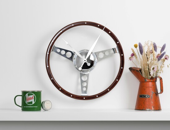 Classic Car Steering Wheel Wall Clock