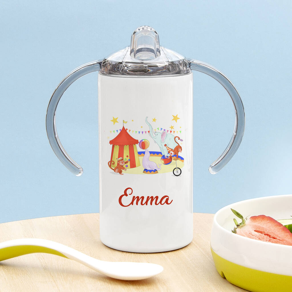 Personalised Circus Kids Sippy Cup