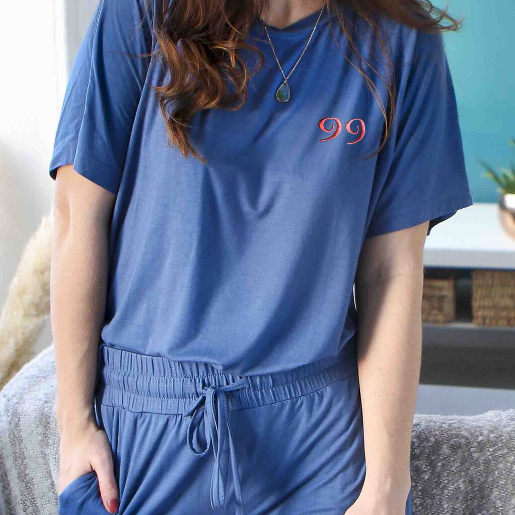 Personalised Birth Year Soft Loungewear Pyjamas Gift