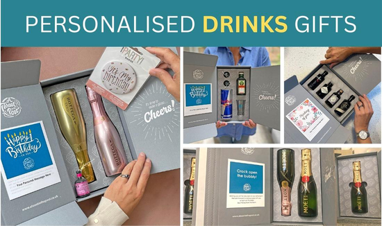 Personalised drinks gifts by A Toast in the Post 