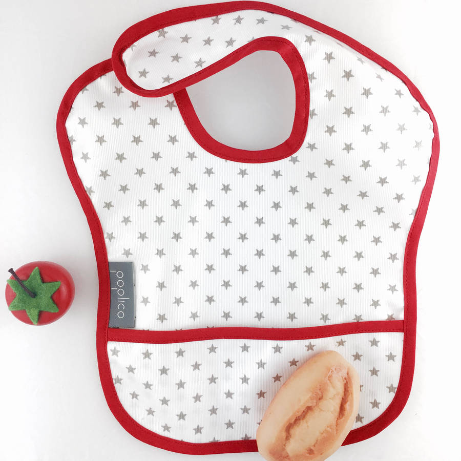 Wipe Clean Bibs Pair, Blueberry/Navy Blue/Navy