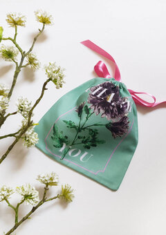 Indian Chrysanthemum Thank You Pouch