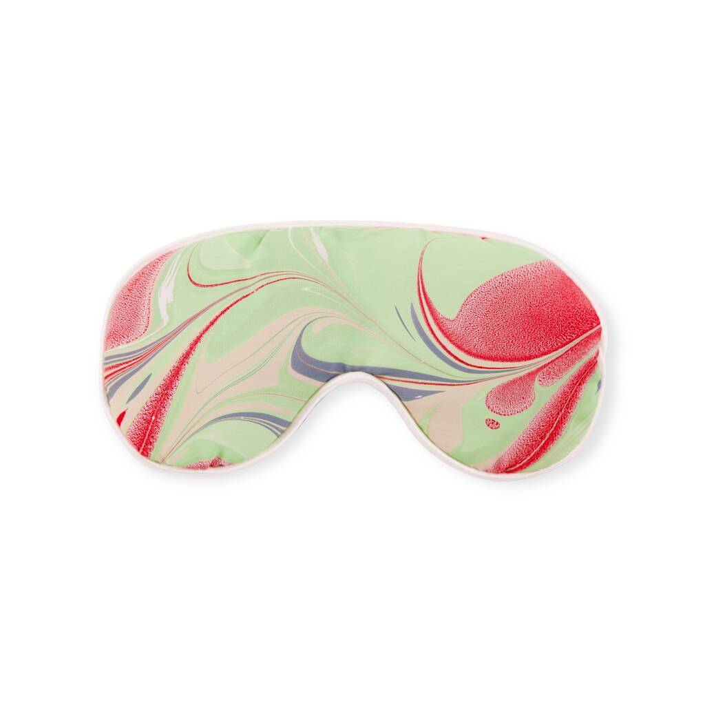 Apple Marbled Silk Eye Mask