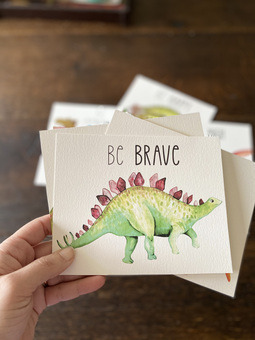 Dinosaur positivity cards for kids