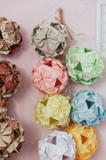 Colourful origami bunting handcrafted by Florence of Florence Makes