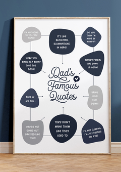 Funny dad quote print