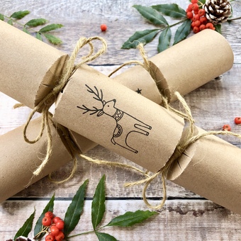 Sustainable Christmas Crackers, filled with sweet treats 