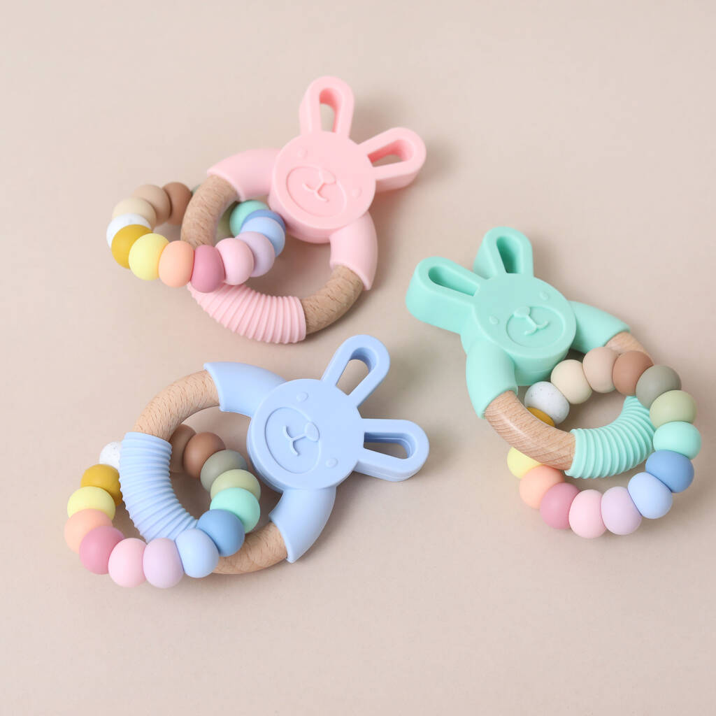 Rainbow Bunny Teether
