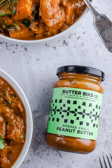 Natural Peanut Butter with a kick - Smoked Chilli Peanut Butter - Great for cooking and spreading