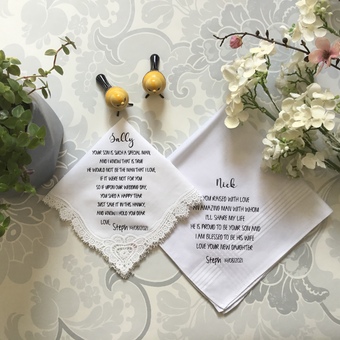 Personalised wedding keepsakes 